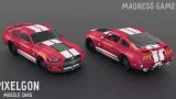 Screenshot #1 - PIXELGON Muscle Cars Pack - Low Poly Pixel Art 3D