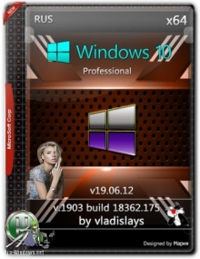 Windows 10 Pro 1903 (build 18362.175) x64 by vladislays v19.06.12