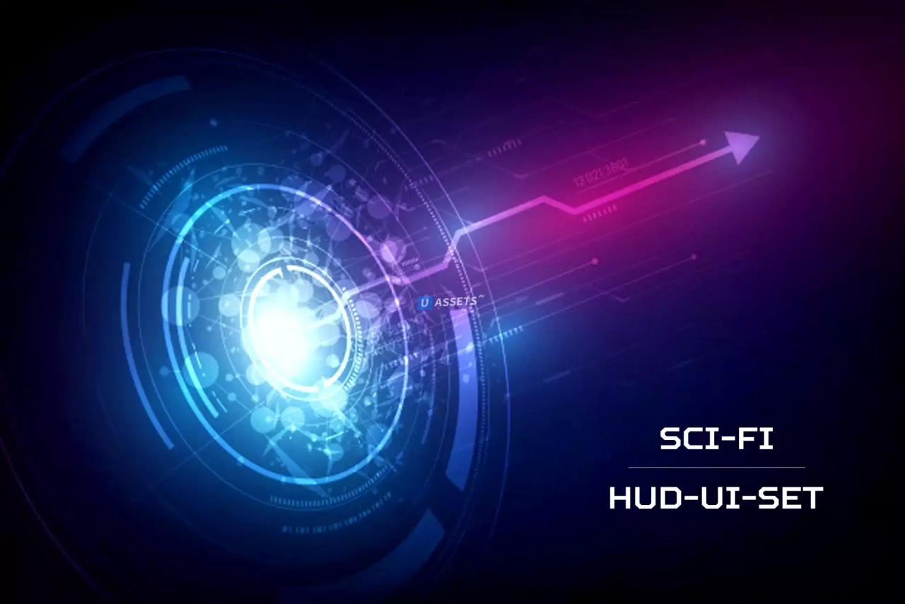 Screenshot #1 - Sci-fi UI HUD - Custom Sci Fi GUI Elements