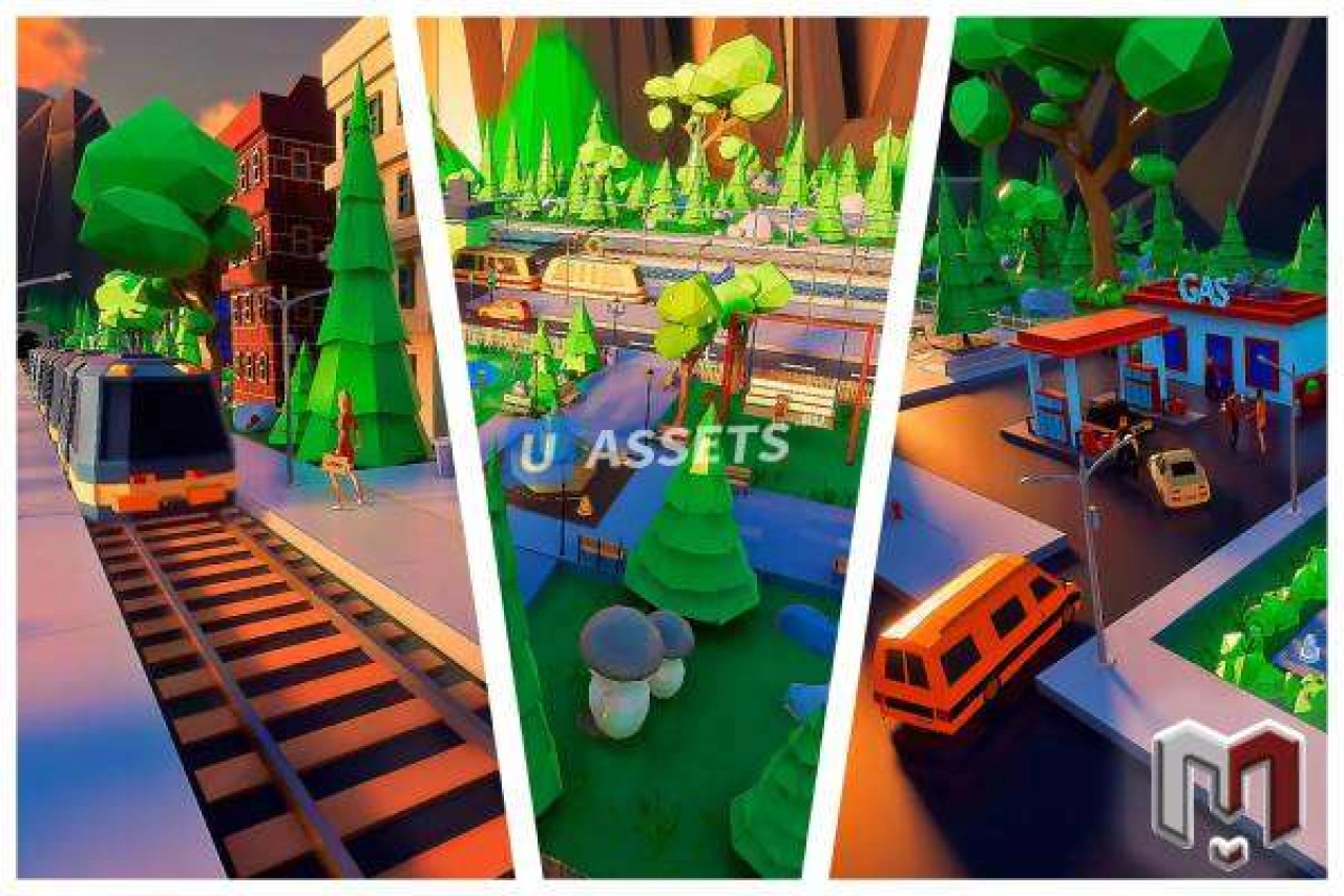 Screenshot #1 - Low Poly City. Asheville