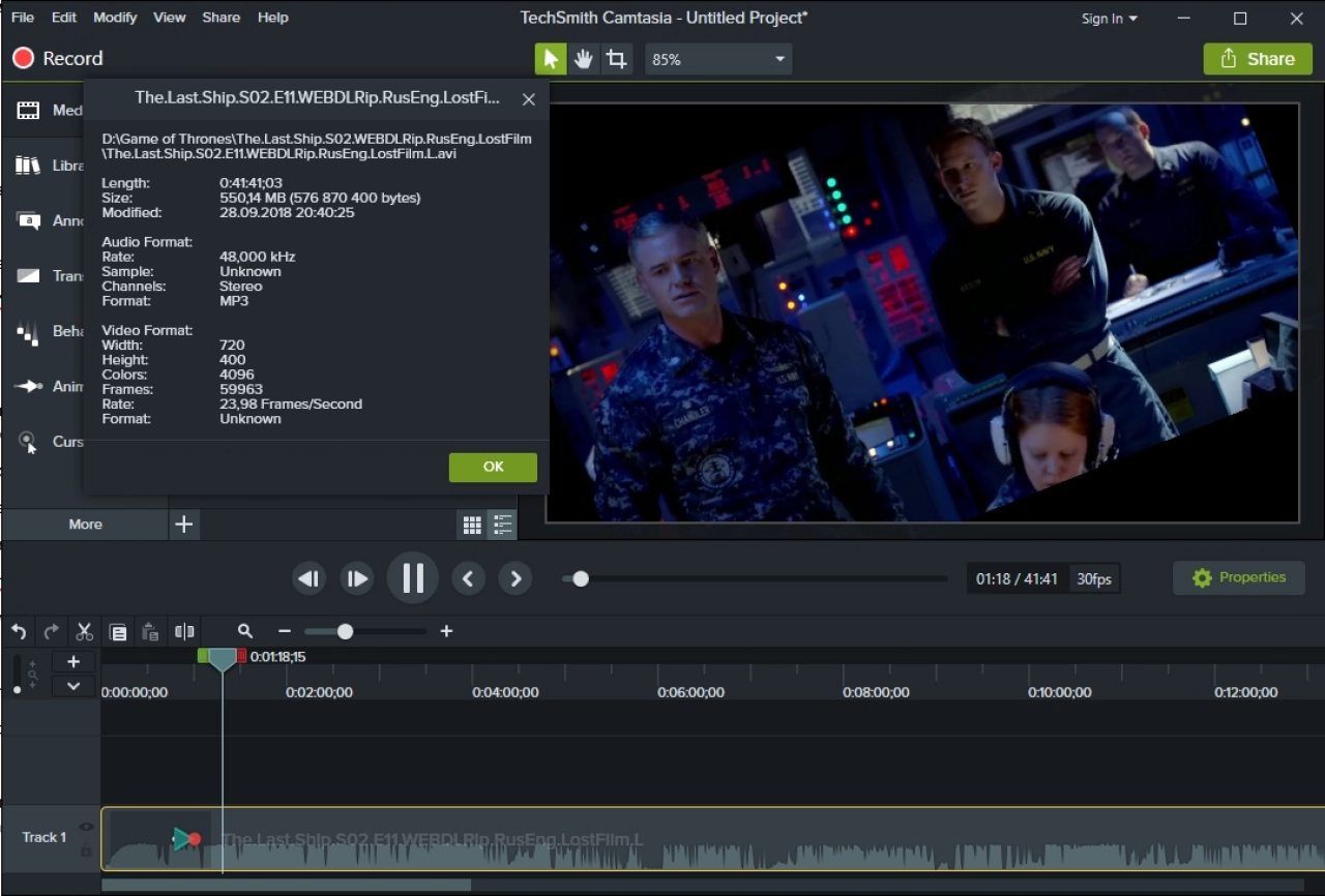 Screenshot #3 - TechSmith Camtasia Studio v24.1.4.5797 + Rus Repack