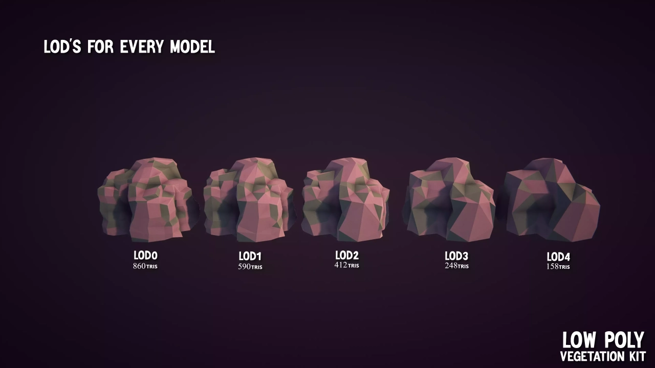 Screenshot #4 - Low Poly Vegetation Kit