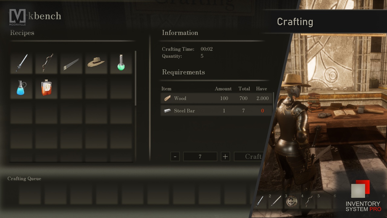 Screenshot #7 - Inventory System Pro by Moonville (UE5.5) - готовый инвентарь