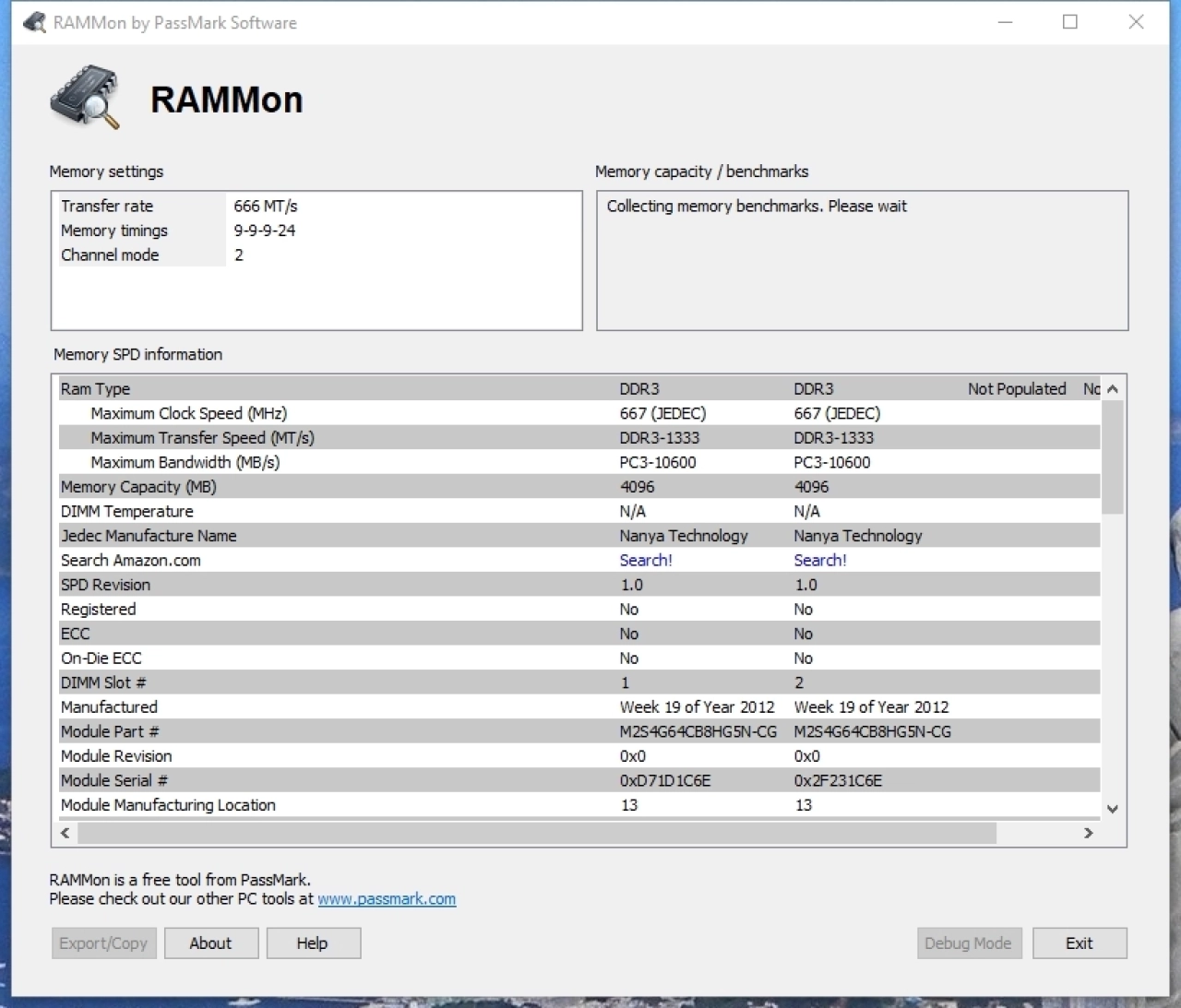 Screenshot #5 - PassMark RAMMon 3.1 Build 1000