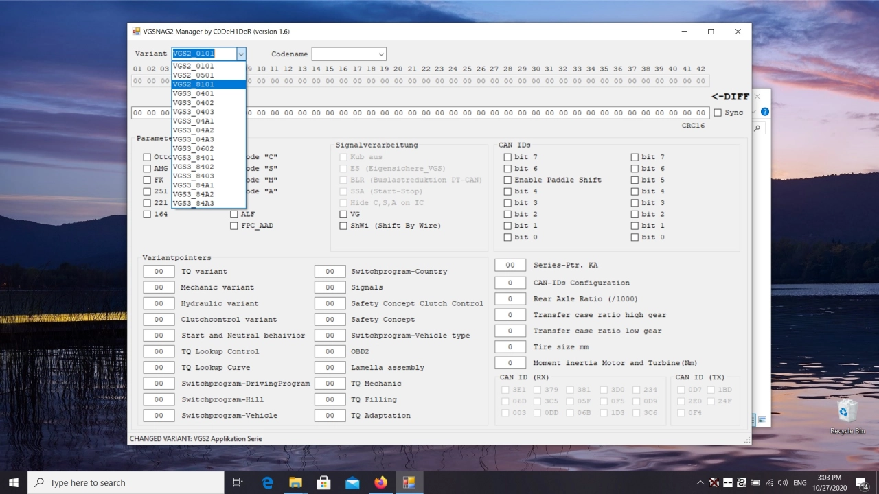 Screenshot #3 - VGSNAG2 Manager v1.6 + SeedCalc 2.3
