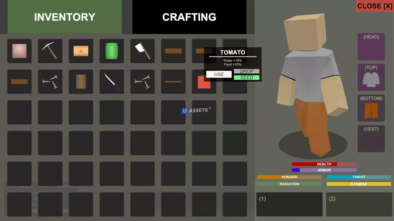 Screenshot #2 - Advanced Survival Kit for Playmaker: FPS Game Template v1.2