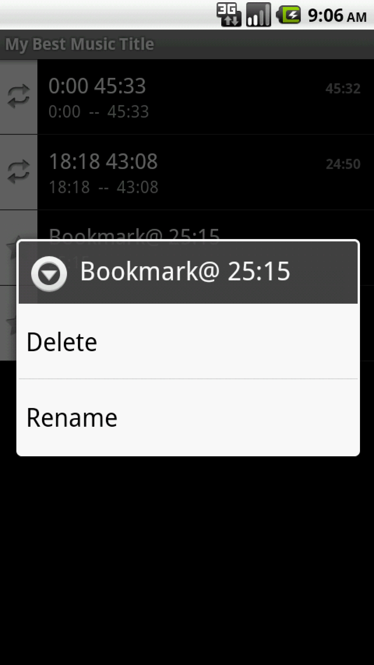 Screenshot #6 - AB AUDIO REPEAT PLAYER 4.1.1