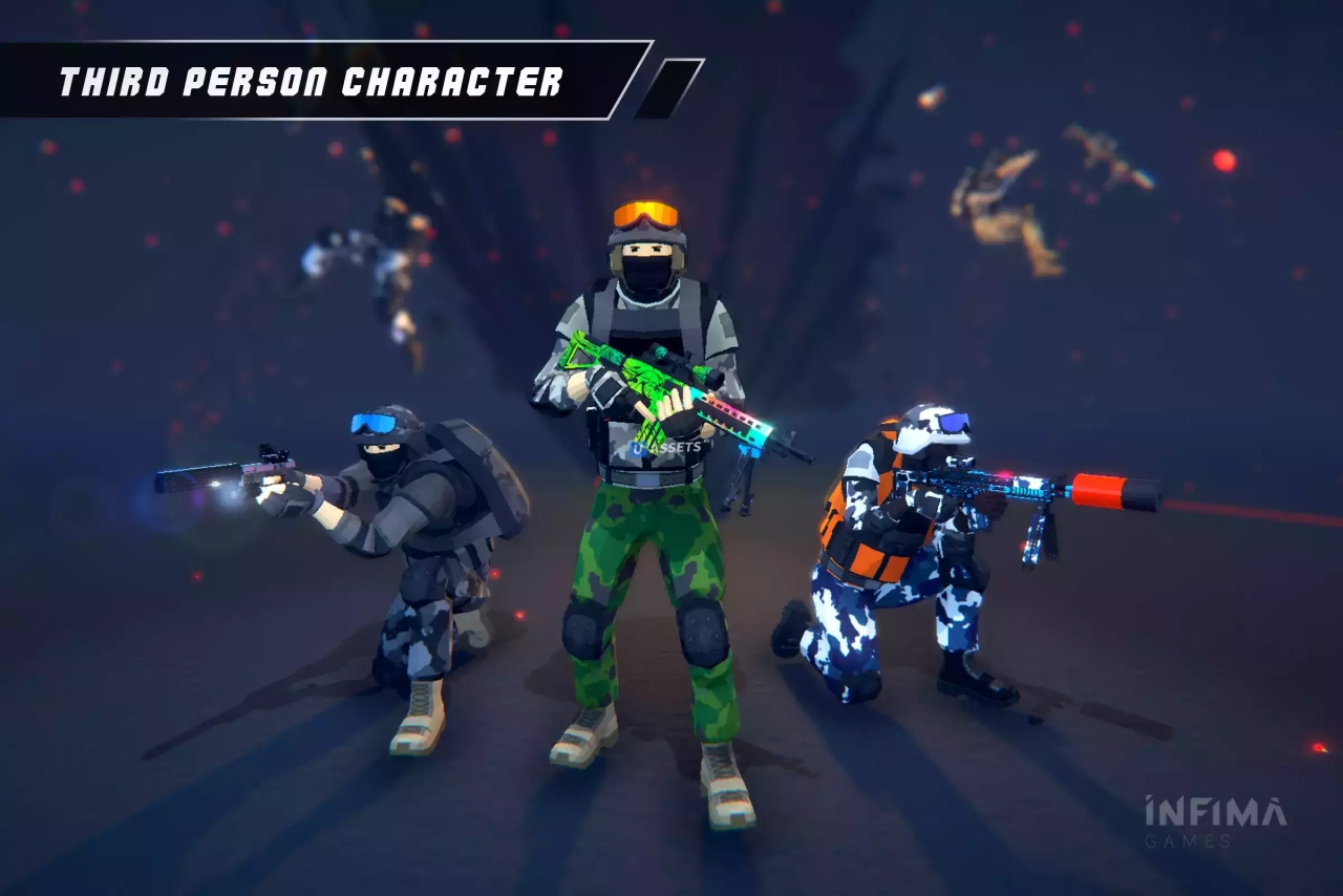 Screenshot #1 - Low Poly Shooter Pack