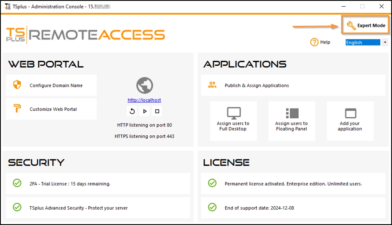 Screenshot #1 - TSplus Remote Access 19.20.3.30 + patch