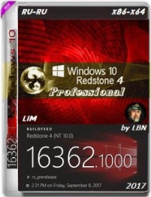 Windows 10 Pro 16362.1000 RS4 Prerelease x86-x64 RU