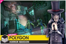 POLYGON Horror Mansion - Low Poly 3D Art by Synty