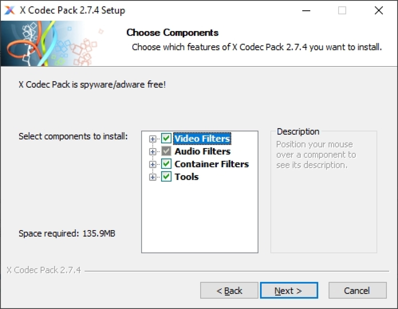 Screenshot #2 - X Codec Pack