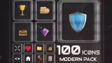 Screenshot #1 - 100 Modern Icons Pack