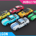 PIXELGON Muscle Cars Pack - Low Poly Pixel Art 3D