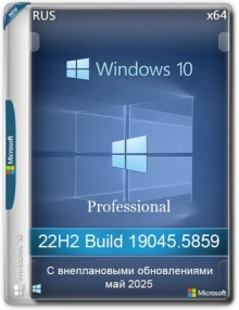Windows 10 Pro 22H2 Build 19045.5859 Update 2025-05-28