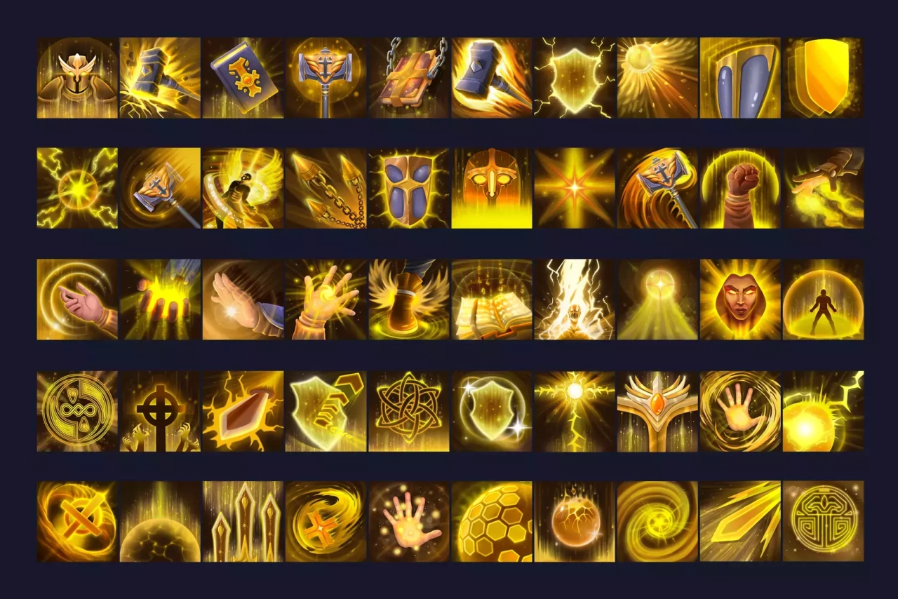Screenshot #2 - 5800 Fantasy RPG Icons Pack