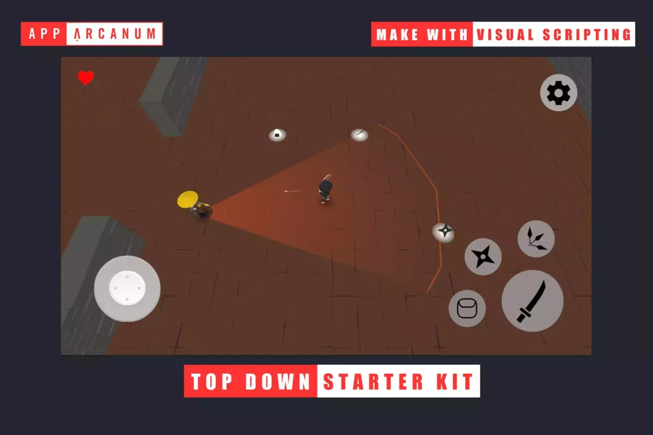 Screenshot #1 - Top Down Starter Kit - 3D - Visual Scripting