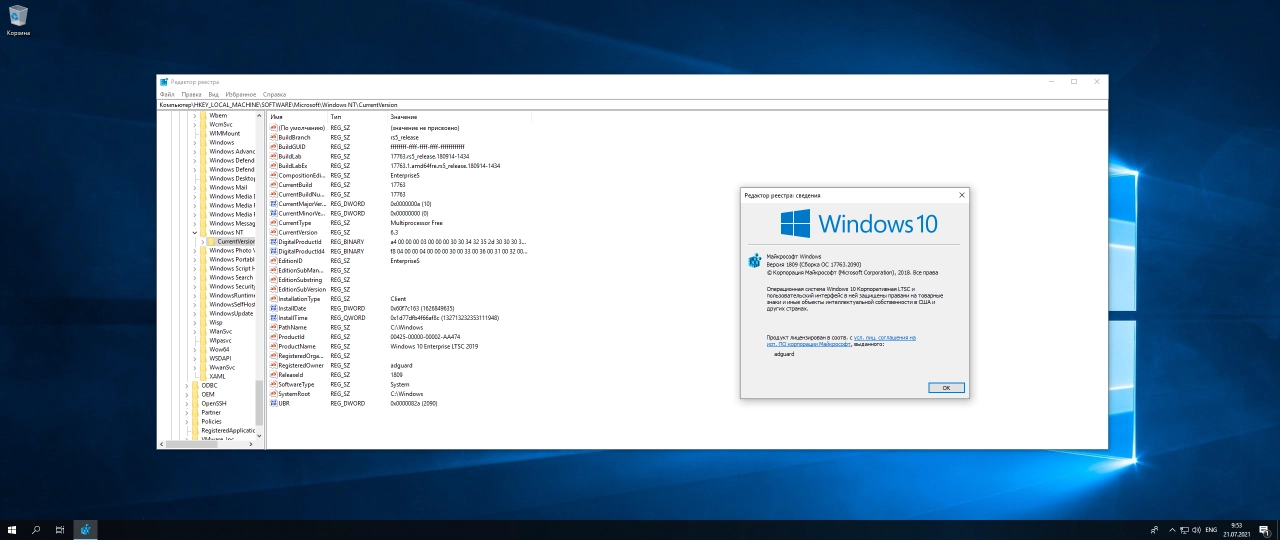 Screenshot #4 - Windows 10 Enterprise 2019 LTSC with Update AIO (x86-x64) by adguard