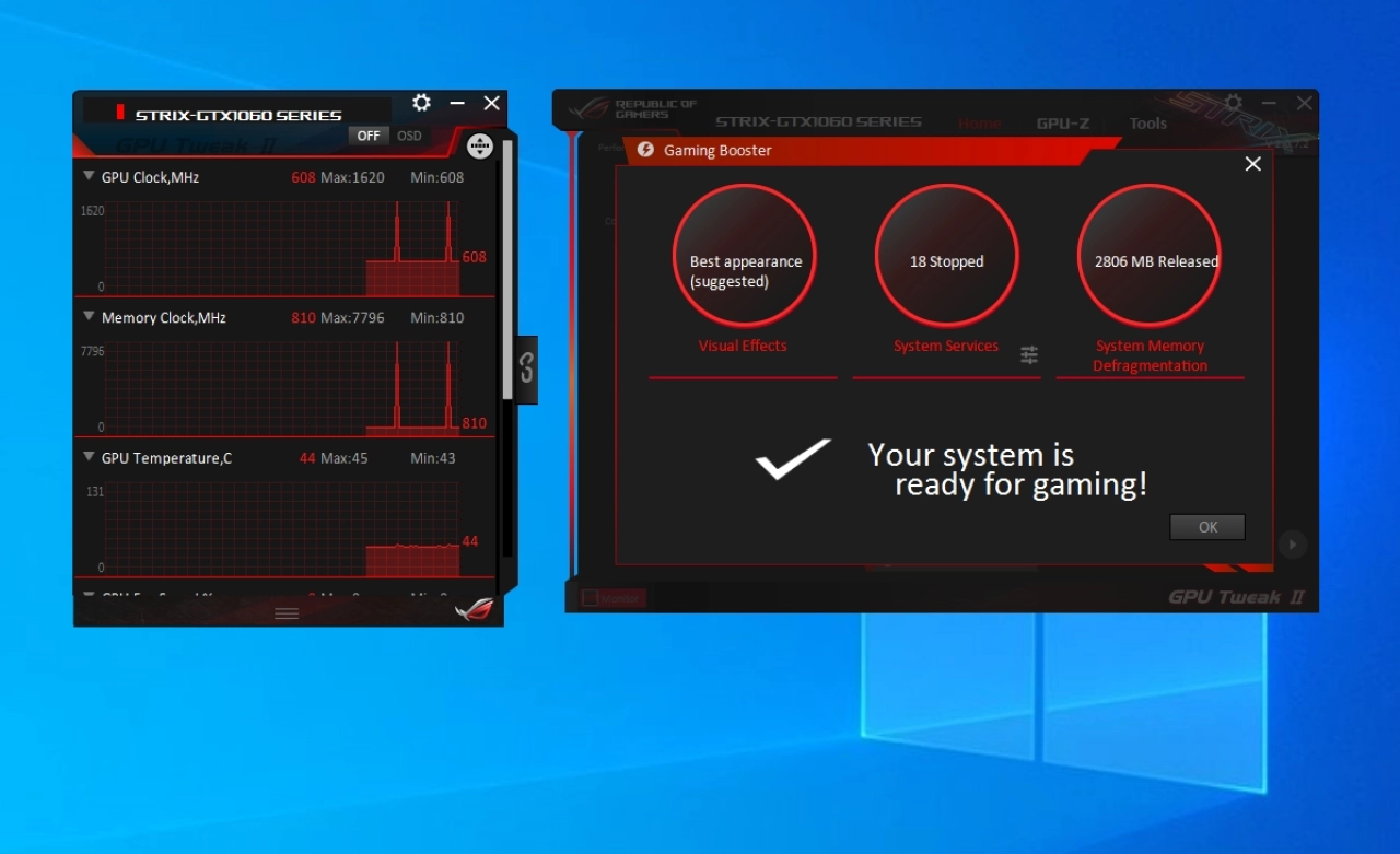 Screenshot #1 - ASUS GPU Tweak II