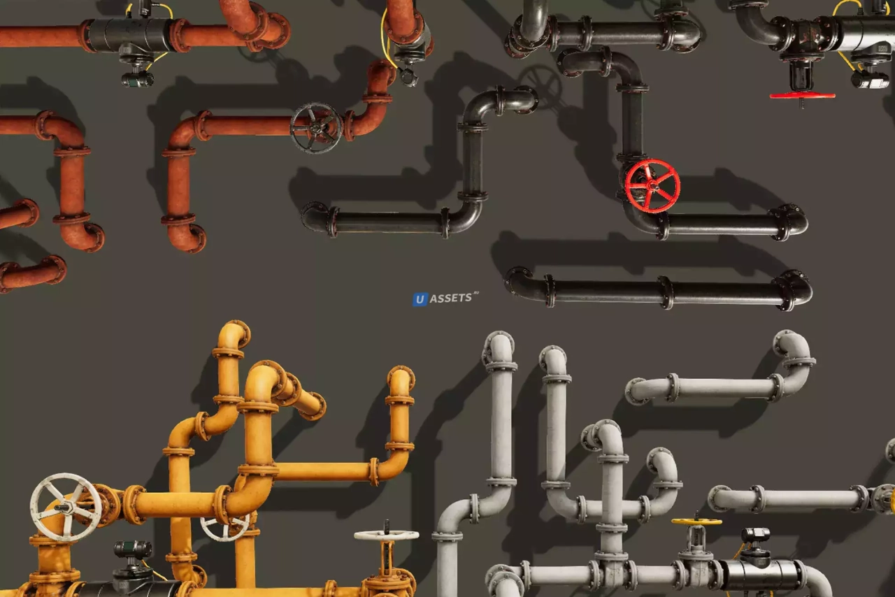 Screenshot #1 - PBR Modular Pipes Set