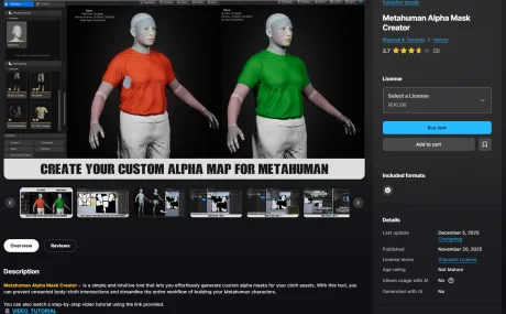 Metahuman Alpha Mask Creator (5.6 – 5.7)