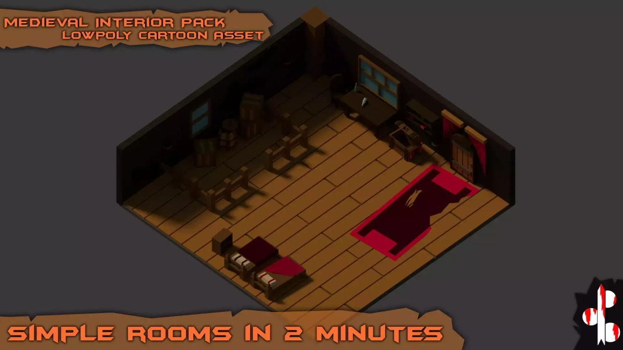 Screenshot #4 - Medieval Interior Pack - Lowpoly Cartoon Asset