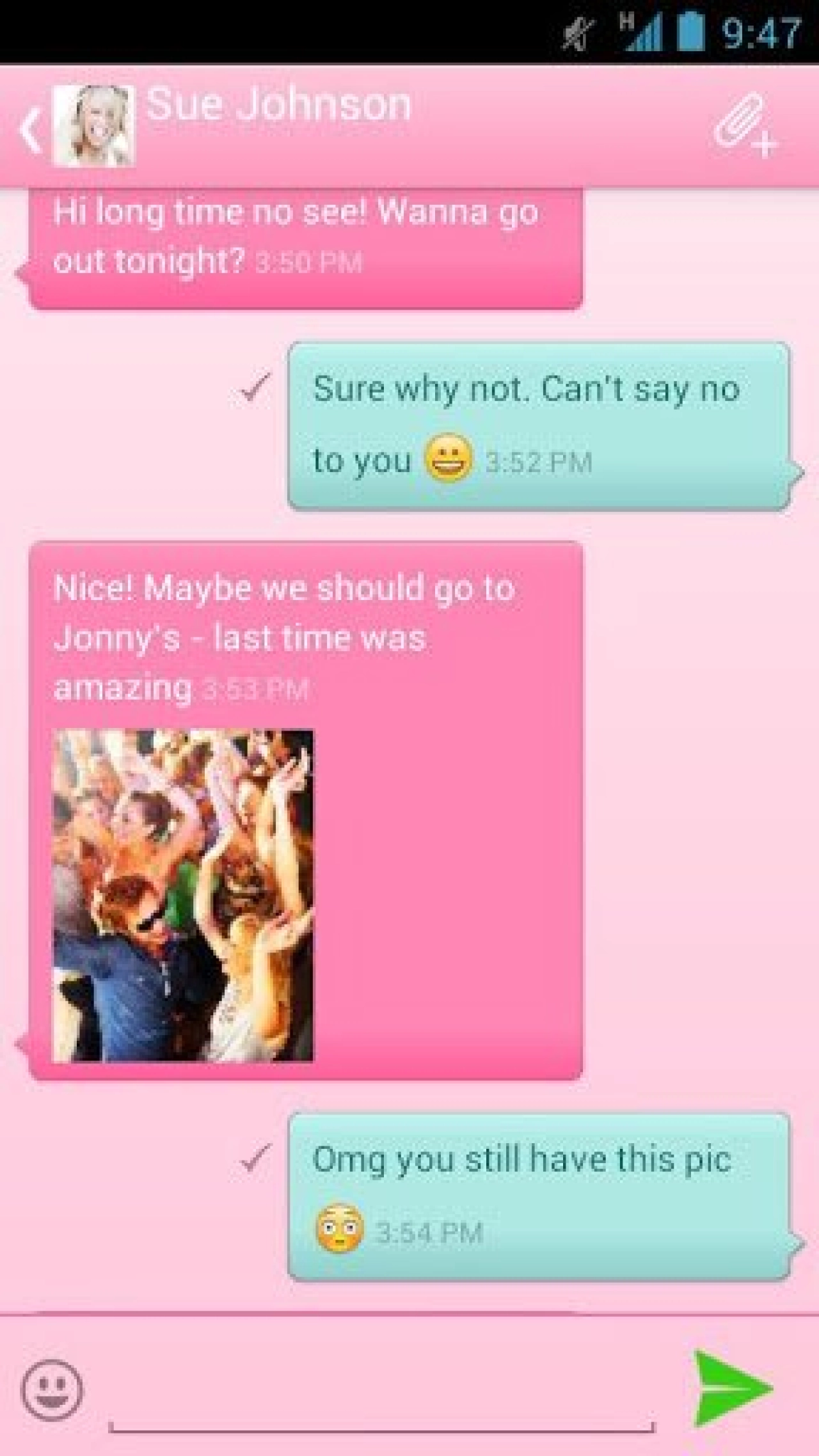 Screenshot #3 - MYSMS - PINK THEME 1.10