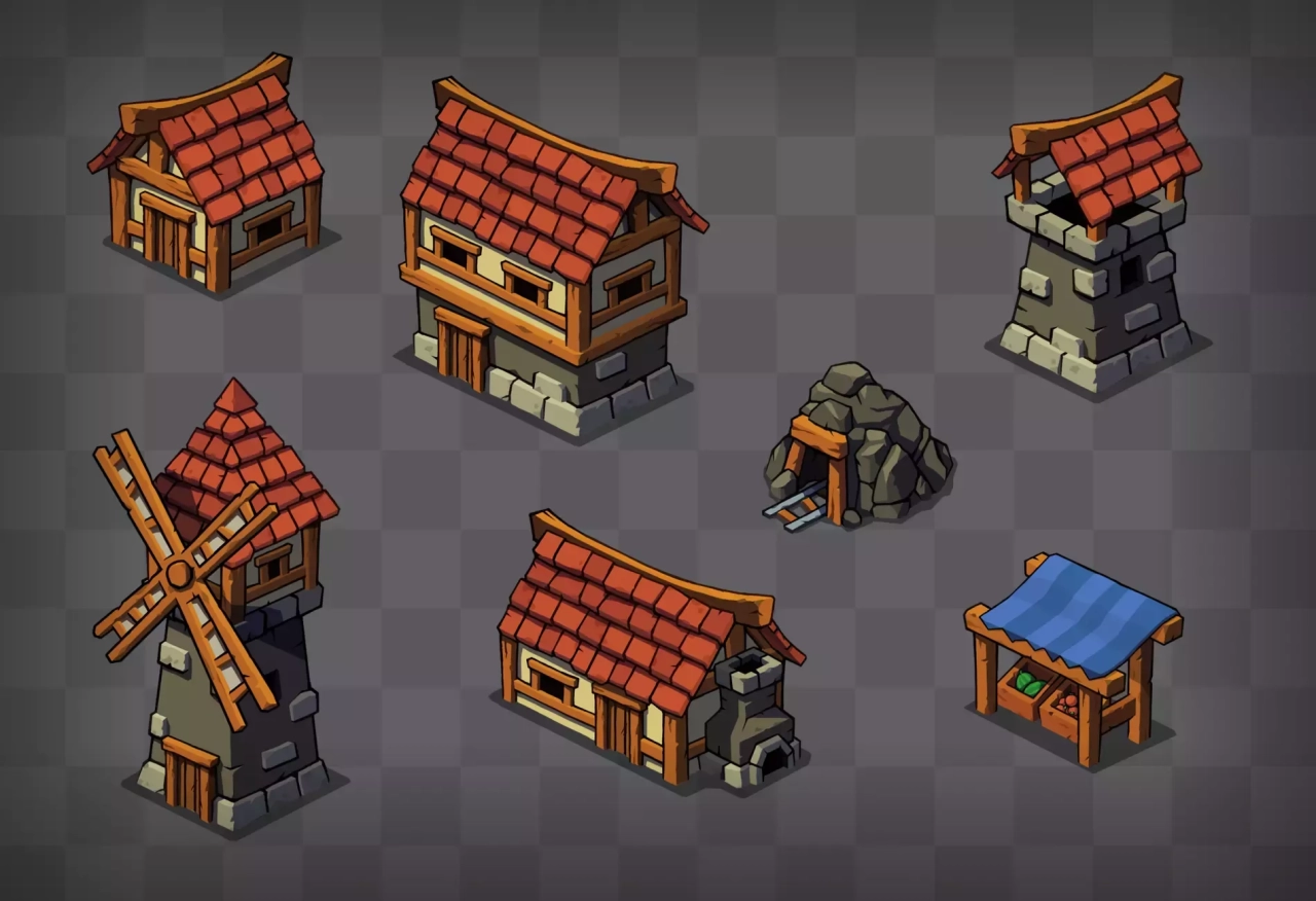Screenshot #1 - 2D Isometric Village