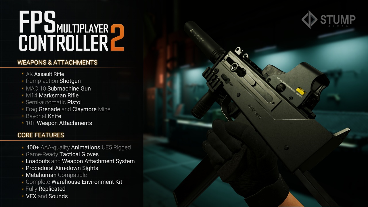 Screenshot #4 - FPS Multiplayer Controller UE5.4