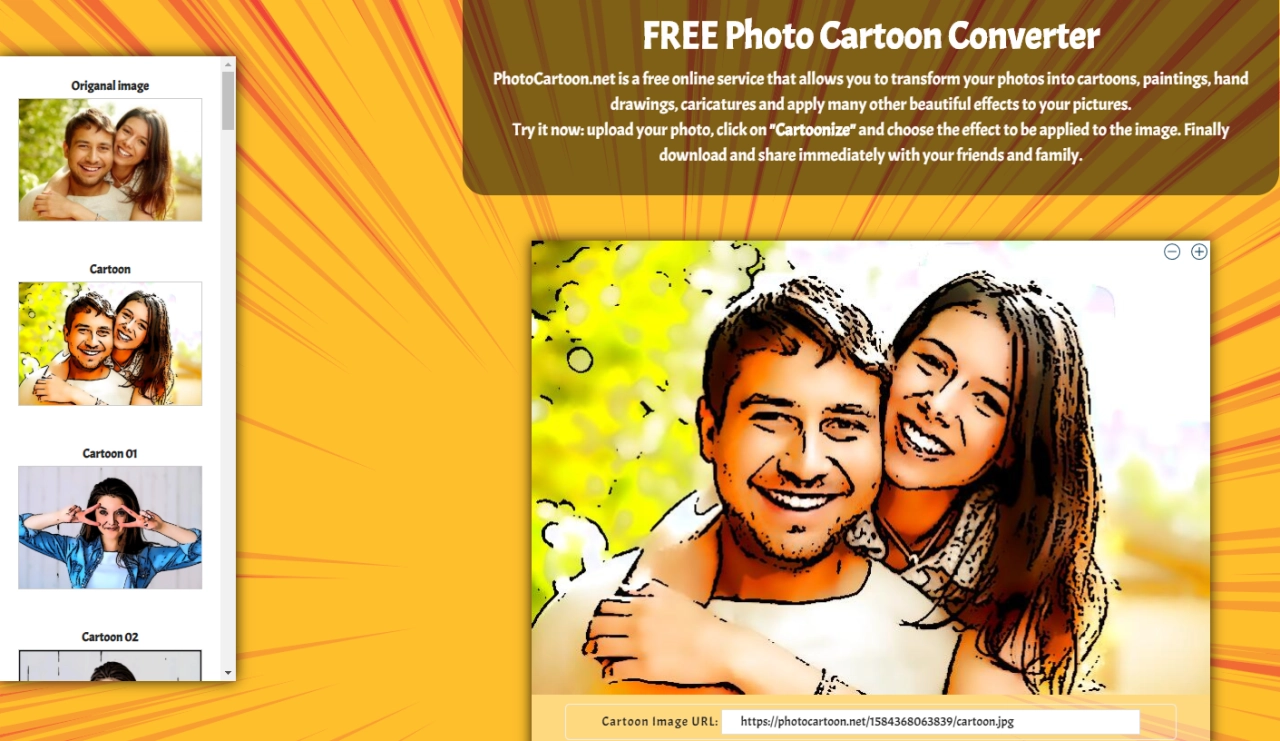 Screenshot #1 - PhotoCartoon Professional 6.8.0 + crack