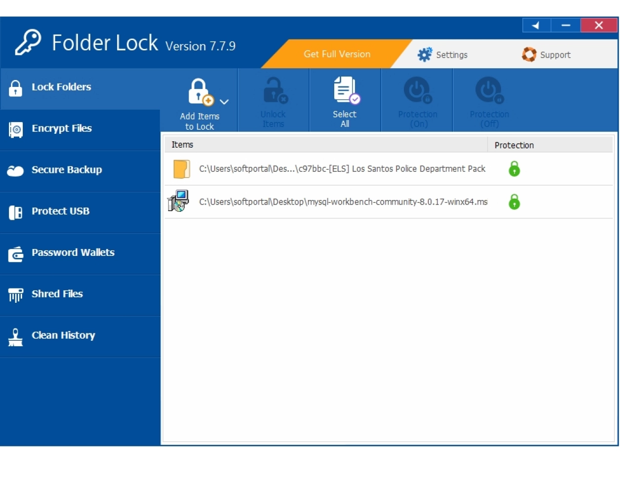 Screenshot #4 - Folder Lock