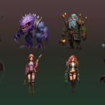 Screenshot #4 - 40 unique fantasy cartoon stylized male and female characters drawn style vol.4