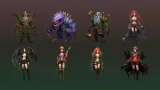 Screenshot #4 - 40 unique fantasy cartoon stylized male and female characters drawn style vol.4