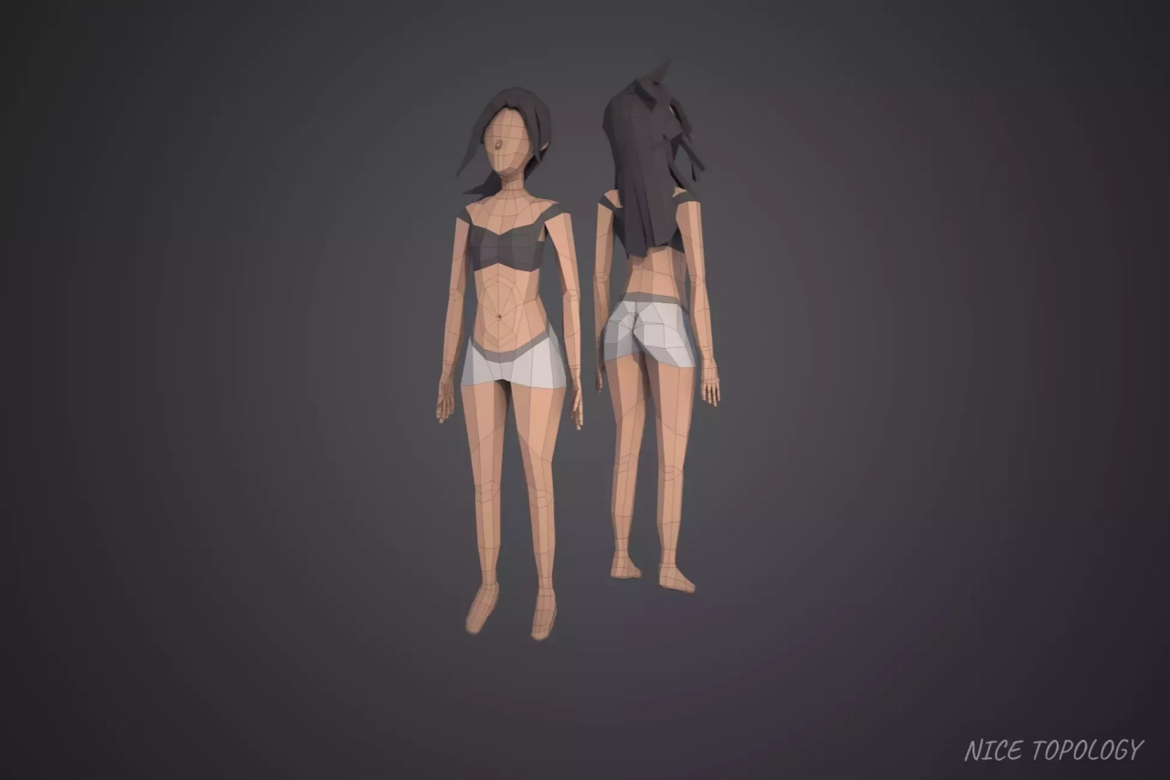 Screenshot #3 - LOW POLY CHARACTERS CUSTOMIZABLE/MODULAR ( MALE AND FEMALE )