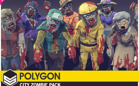 POLYGON City Zombies - Low Poly 3D Art by Synty