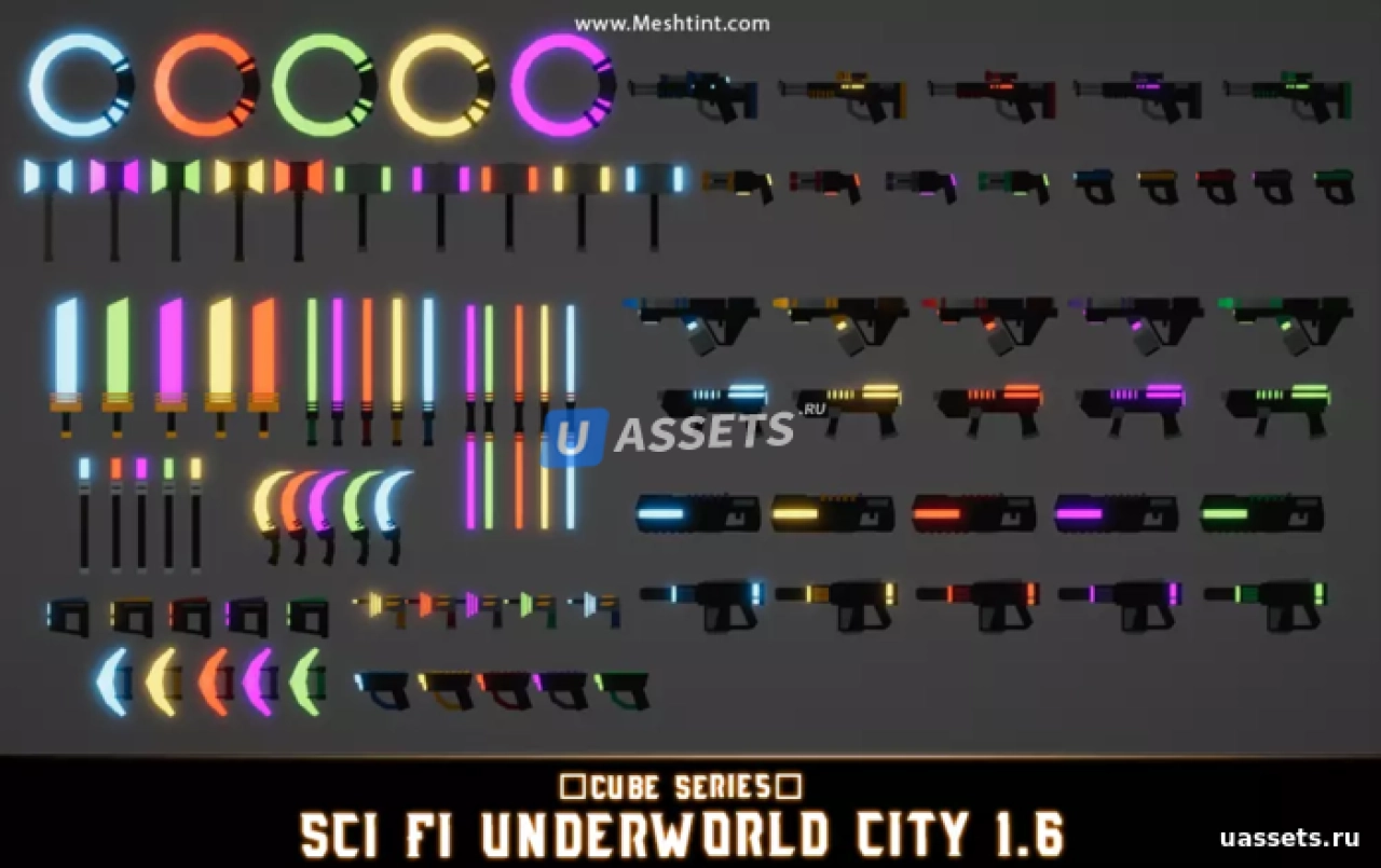 Screenshot #2 - CUBE - Sci Fi Underworld City Pack
