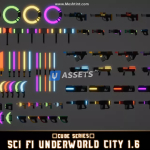 Screenshot #2 - CUBE - Sci Fi Underworld City Pack