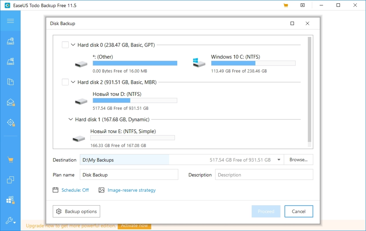 Screenshot #2 - Easeus Todo Backup