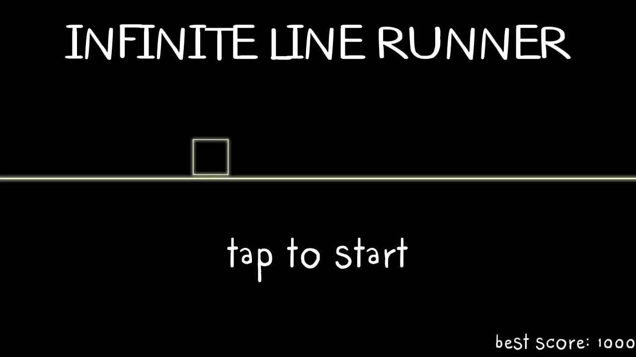Screenshot #1 - Infinite 2d line runner - avoid triangle obstacles