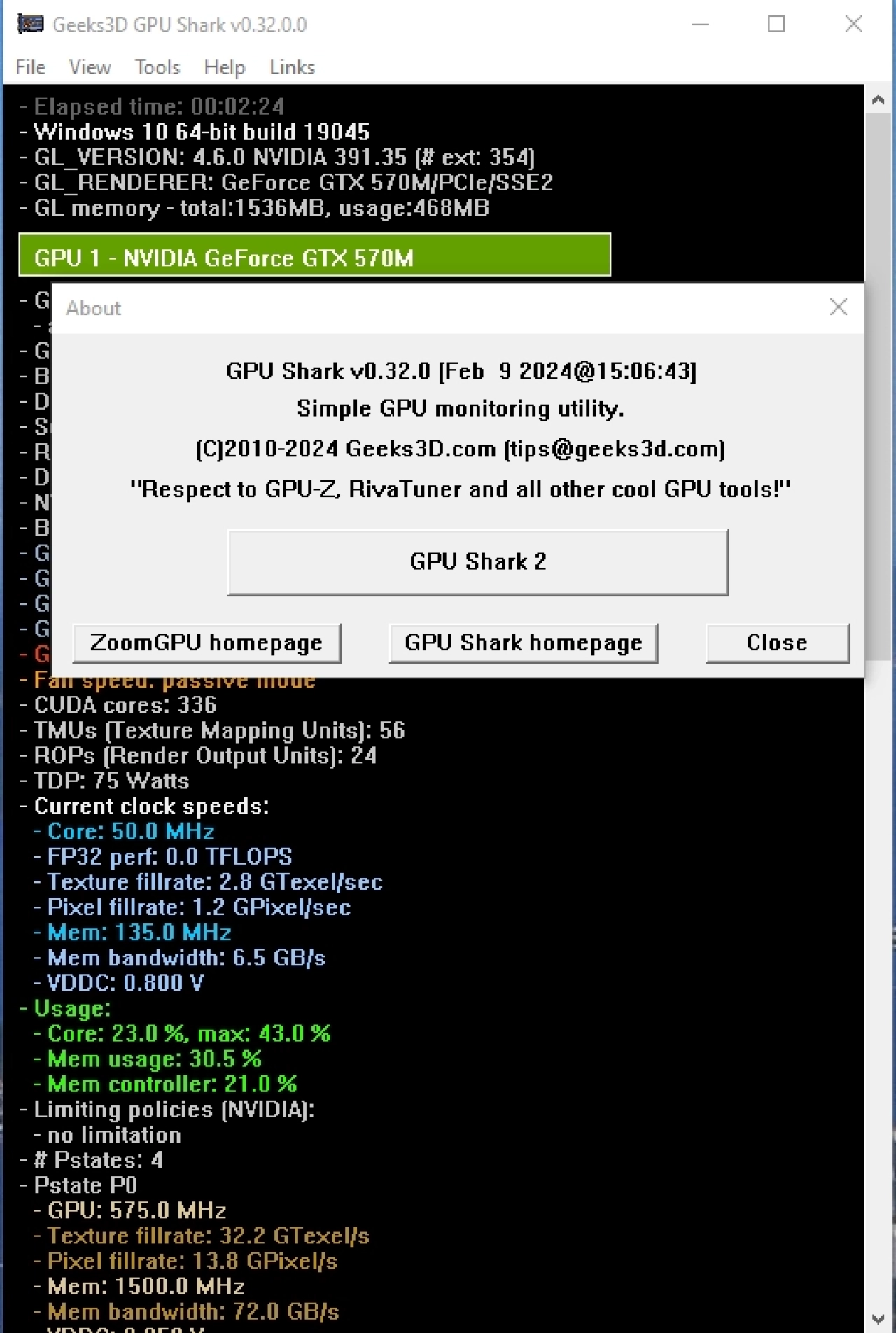 Screenshot #3 - GPU Shark 0.32.0 Portable