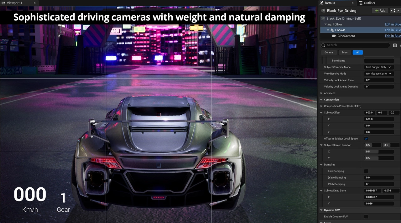 Screenshot #5 - Black Eye Camera - Powerful Procedural Camera System for Gameplay and Cinematics (UE5.7)