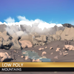 Screenshot #1 - Low Poly Style Mountains Environment