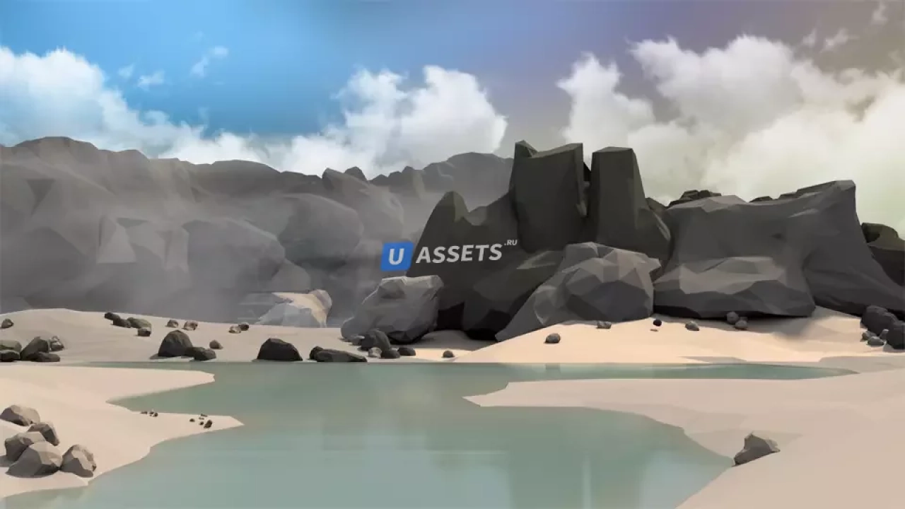 Screenshot #4 - Low Poly Style Mountains Environment