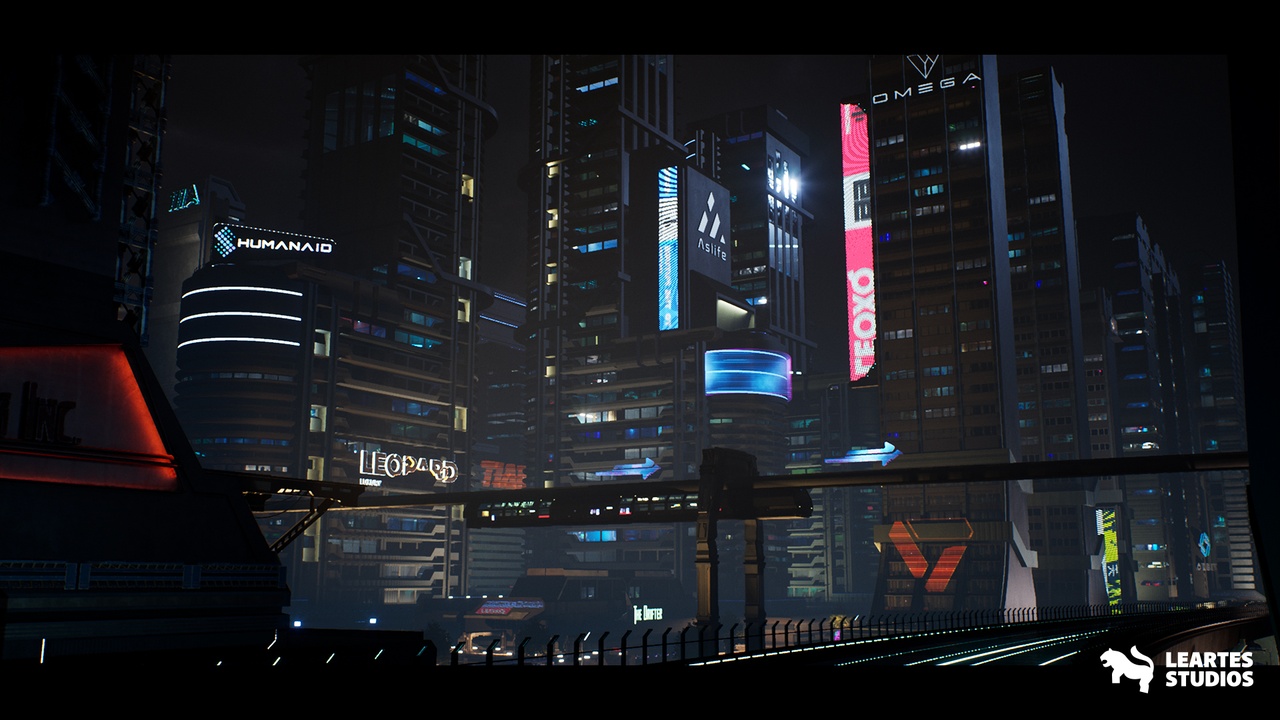 Screenshot #2 - Cyberpunk Gigapack ( Modular Cyberpunk Environment / Cyberpunk Characters ) UE5.7