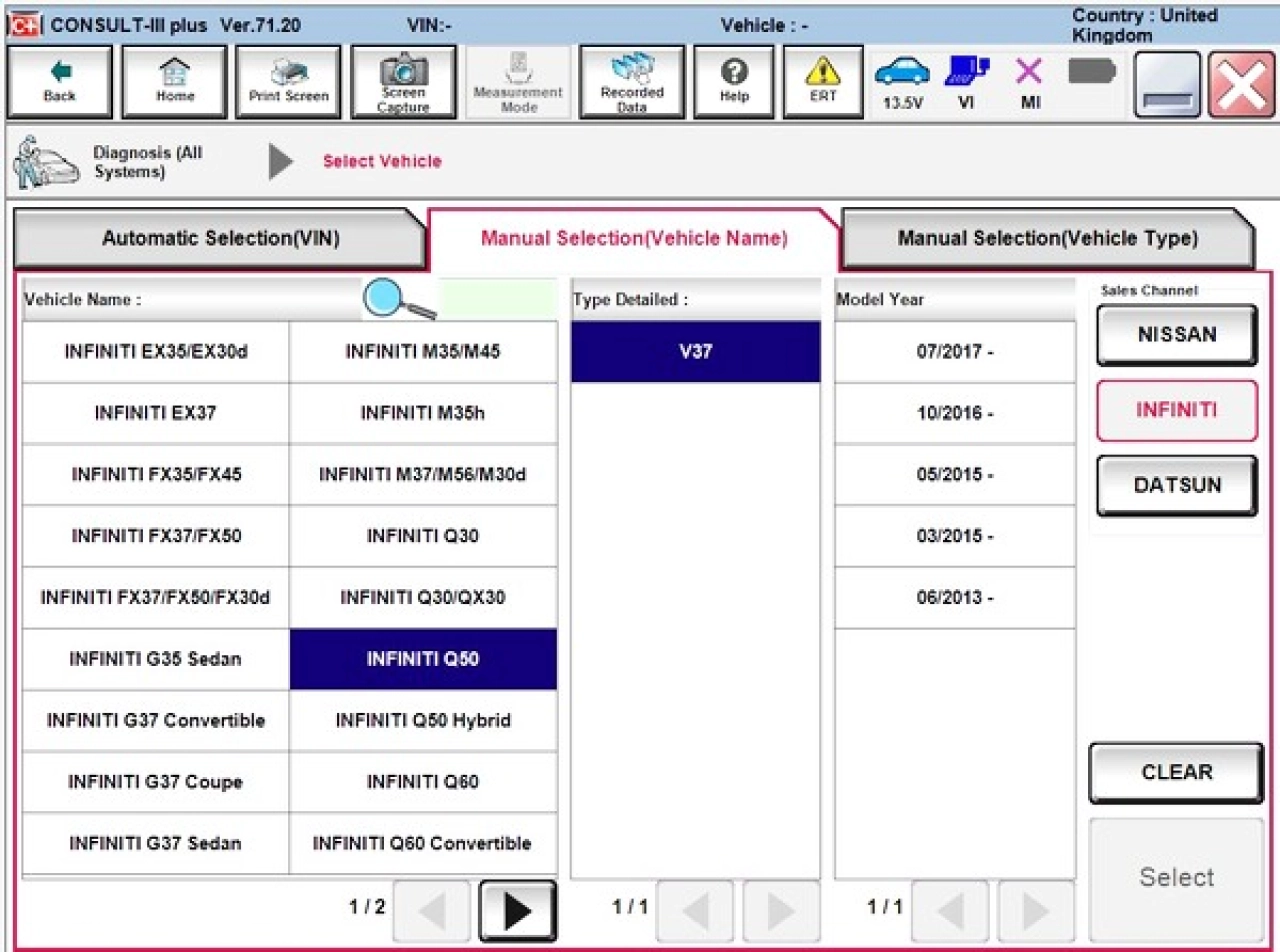 Screenshot #2 - Nissan Consult 3 plus v82.50+ PASSTHRU