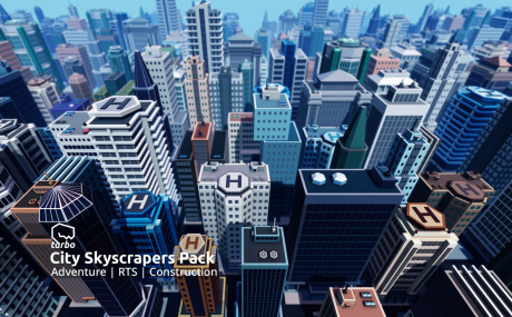 City Skyscrapers Pack - Low Poly 3D Art