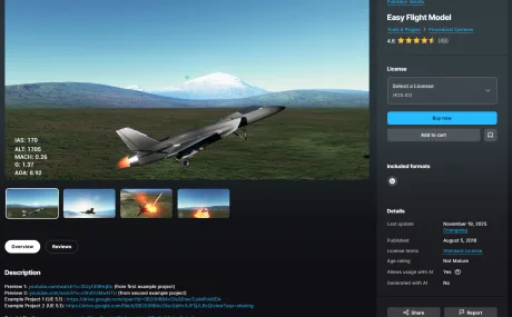 Easy Flight Model v3.33 UE5.7