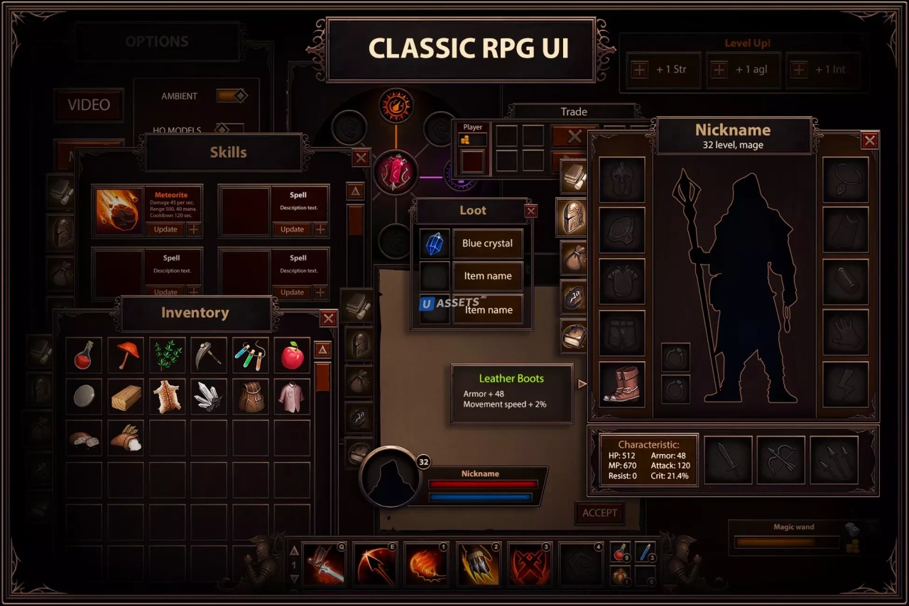Screenshot #1 - Classic RPG GUI