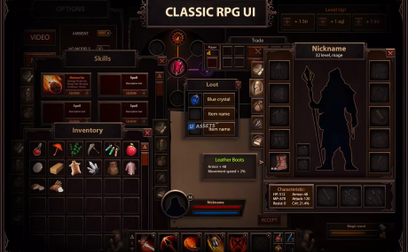 Classic RPG GUI