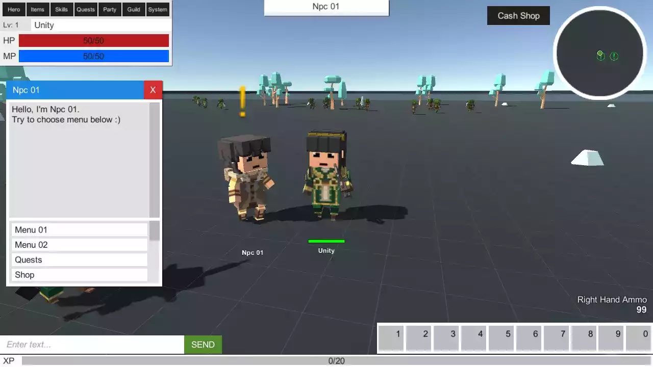 Screenshot #4 - MMORPG KIT 2D 3D Survival